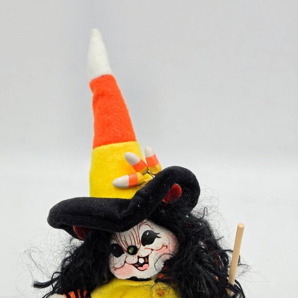 Annalee Candy Corn Witch Mouse Doll Halloween 2009 Retired Read - Picture 4 of 14